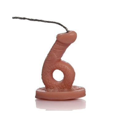 Vela de Aniversário Pênis Número Seis - Sex Shop Maça de Eva