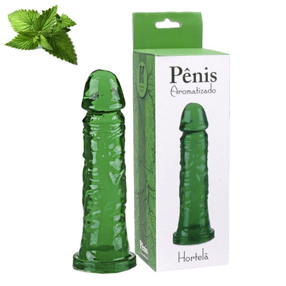 Pênis com Aroma de Hortelã - 17,5x3,8 - Sex Shop Maçã de Eva