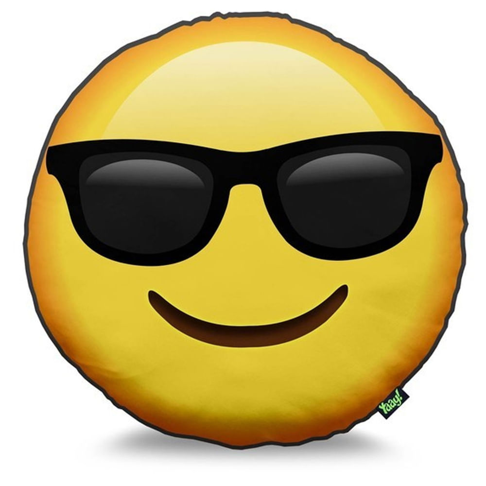 Almofada Emoji Óculos de sol - 40 x 40 cm - Loja Maçã de Eva