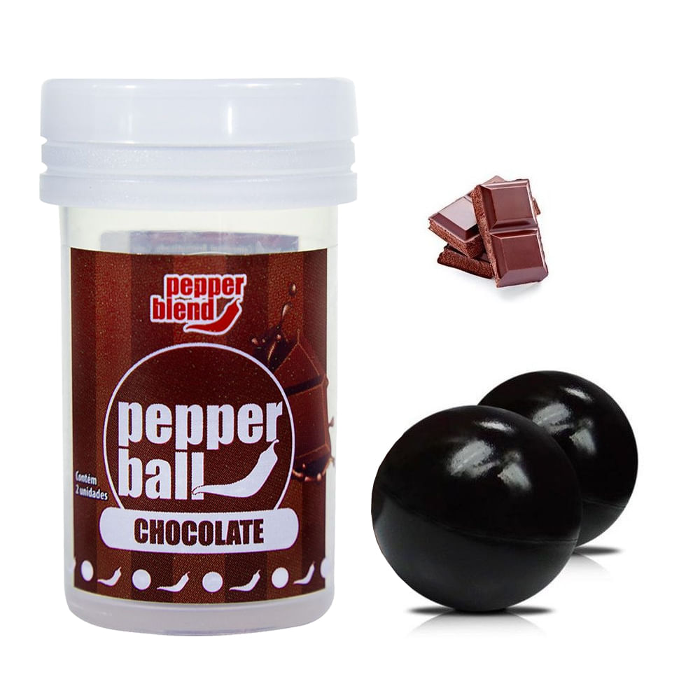 Bolinha Beijável Pepper Blend 2 Unidades Chocolate