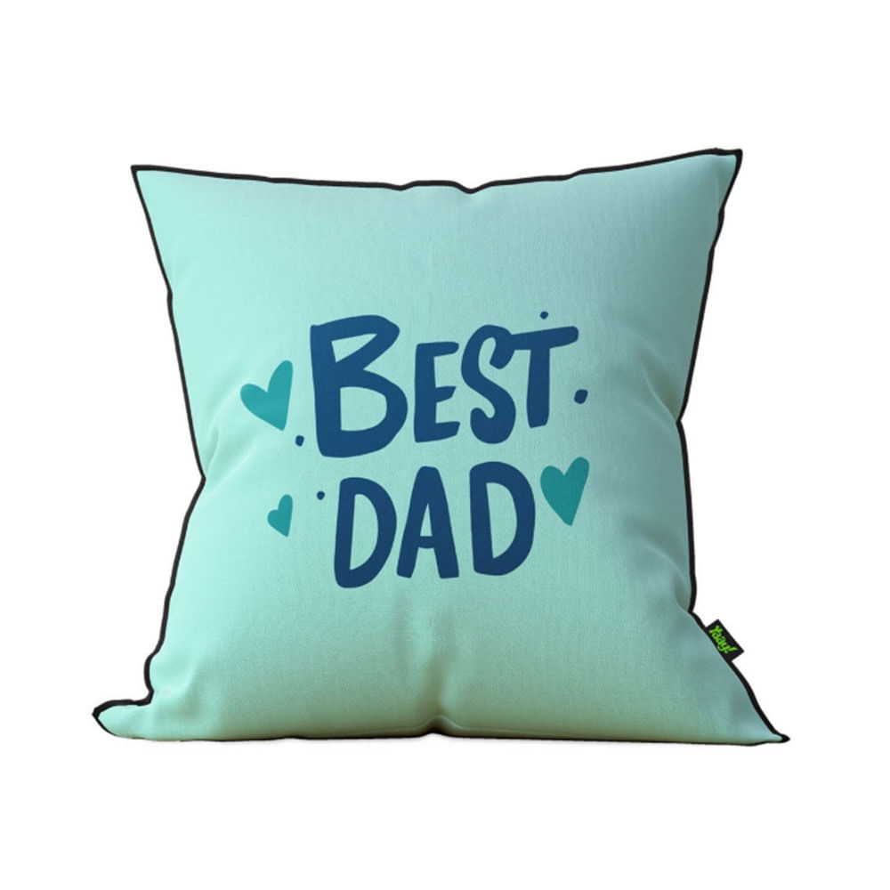 Almofada Dia dos Pais - Best Dad - 40x40cm - Loja Geek Maçã de Eva