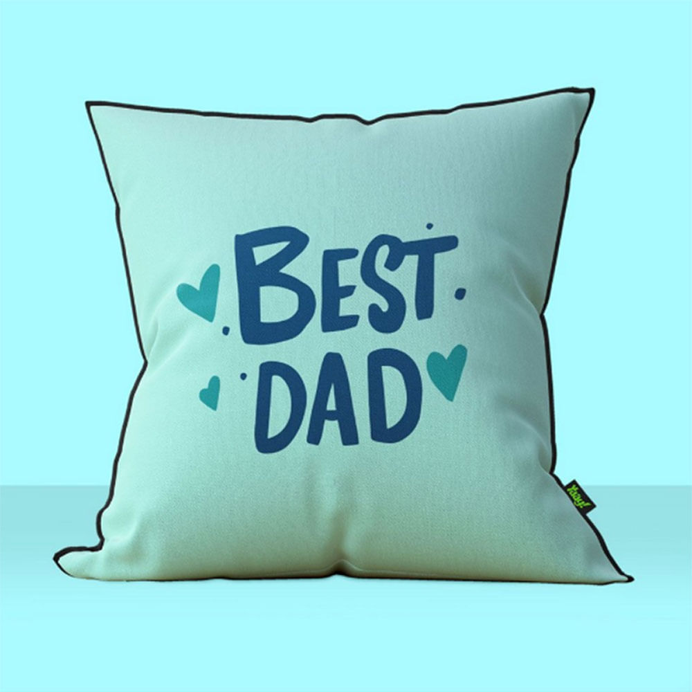 Almofada Dia dos Pais - Best Dad - 40x40cm - Loja Geek Maçã de Eva