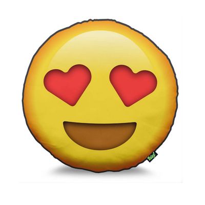 Almofada Emoticon - Emoji Amor - 40x40cm - Loja Geek Maçã de Eva