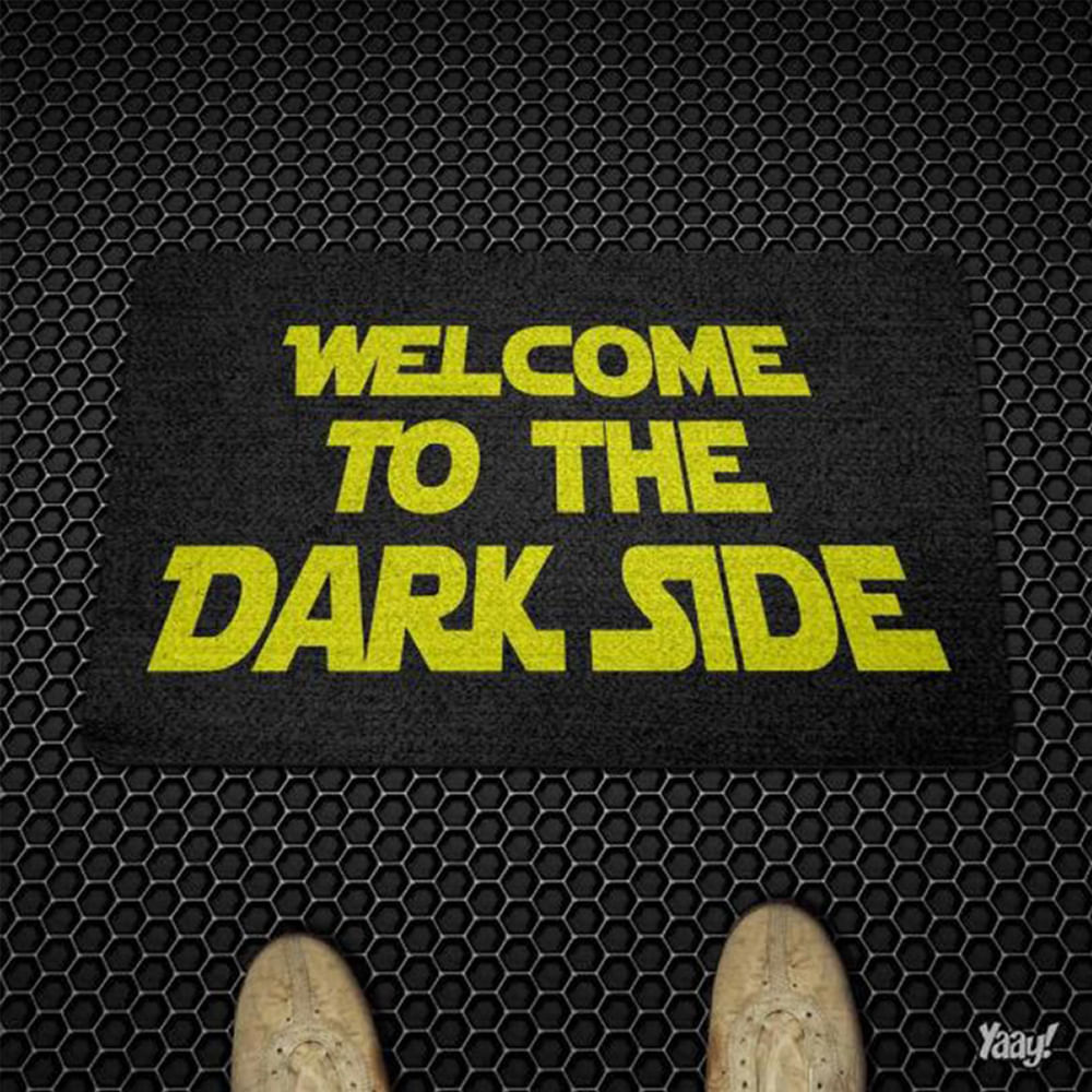 Capacho Ecológico Welcome to the Dark Side - 60x40cm - Loja Geek Maçã de Eva