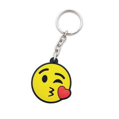 Chaveiro Emoticon - Emoji Beijinho com Amo - 3,5 x 3,5cm - Loja Geek Maçã de Eva