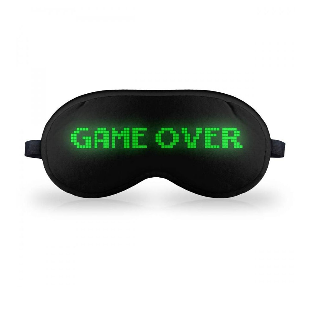 Máscara de Dormir em neoprene - Game Over - Loja Geek Maçã de Eva