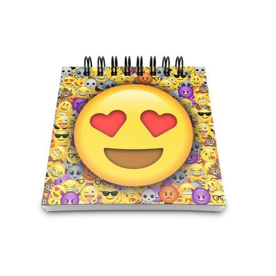Bloco de Anotações Emoticon - Emoji Amor - Loja Geek Maçã de Eva