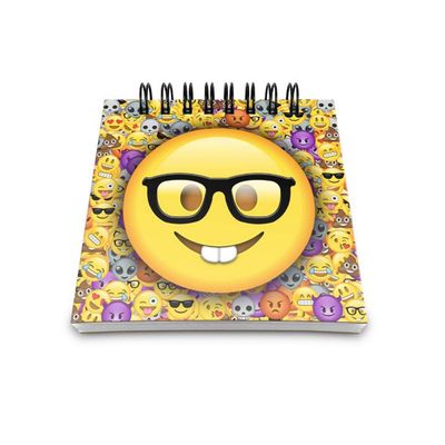 Bloco de Anotações Emoticon - Emoji Nerd Geek - Loja Geek Maçã de Eva