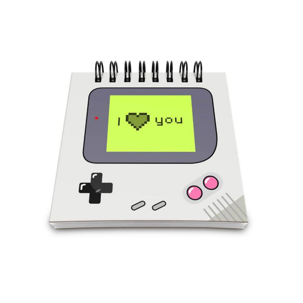 Bloco de Anotações Gamer Boy - I Love You - Loja Geek Maçã de Eva