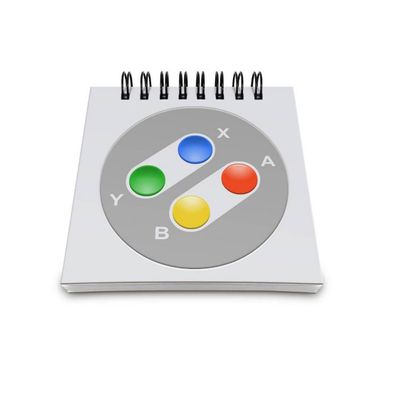 Bloco de Anotações Joystick 16-bits Color - Loja Geek Maça de Eva