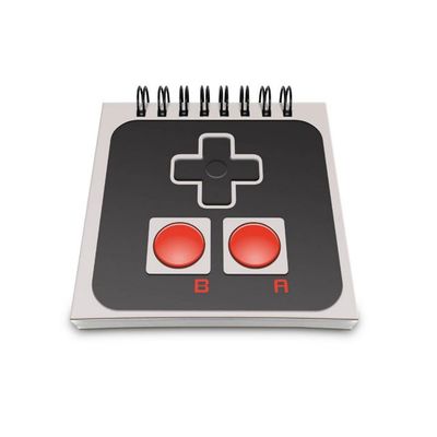 Bloco de Anotações Joystick 8-bits Minimalista - Loja Geek Maça de Eva