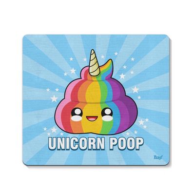 Mouse pad Unicorn Poop - Loja Geek Maça de Eva