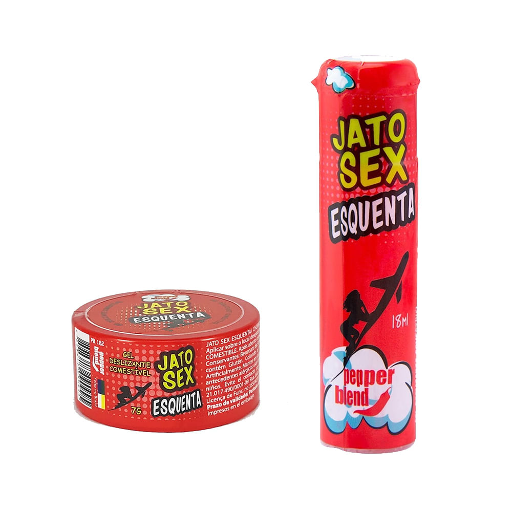 Kit Jato Sex Esquenta - Gel Excitante e Lubrificante - Sex Shop Maçã de Eva