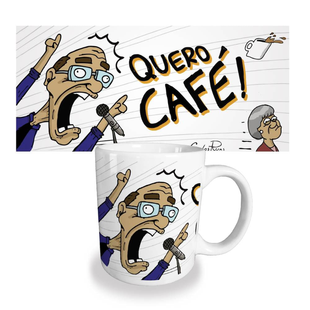 Caneca USQ Quero Café - Loja Geek Maçã de Eva