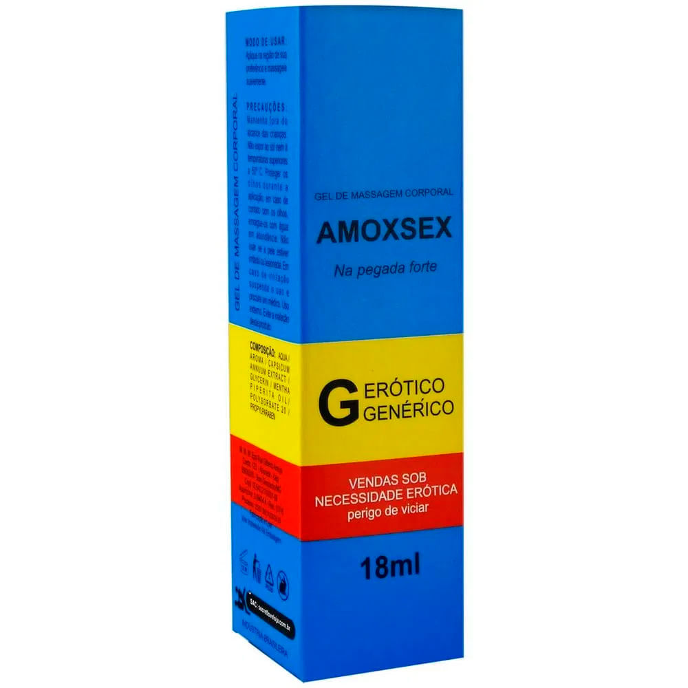 Amoxsex Gel Para Sexo Oral e Lubrificante Intimo Esquenta Esfria