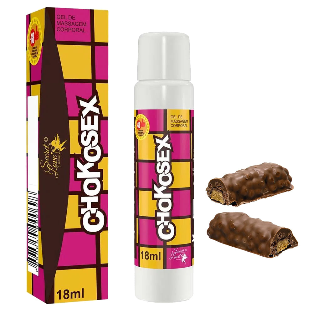 ChokoSex - Gel Beijável para Sexo Oral Sabor Chocolate - Sex Shop Maçã de Eva