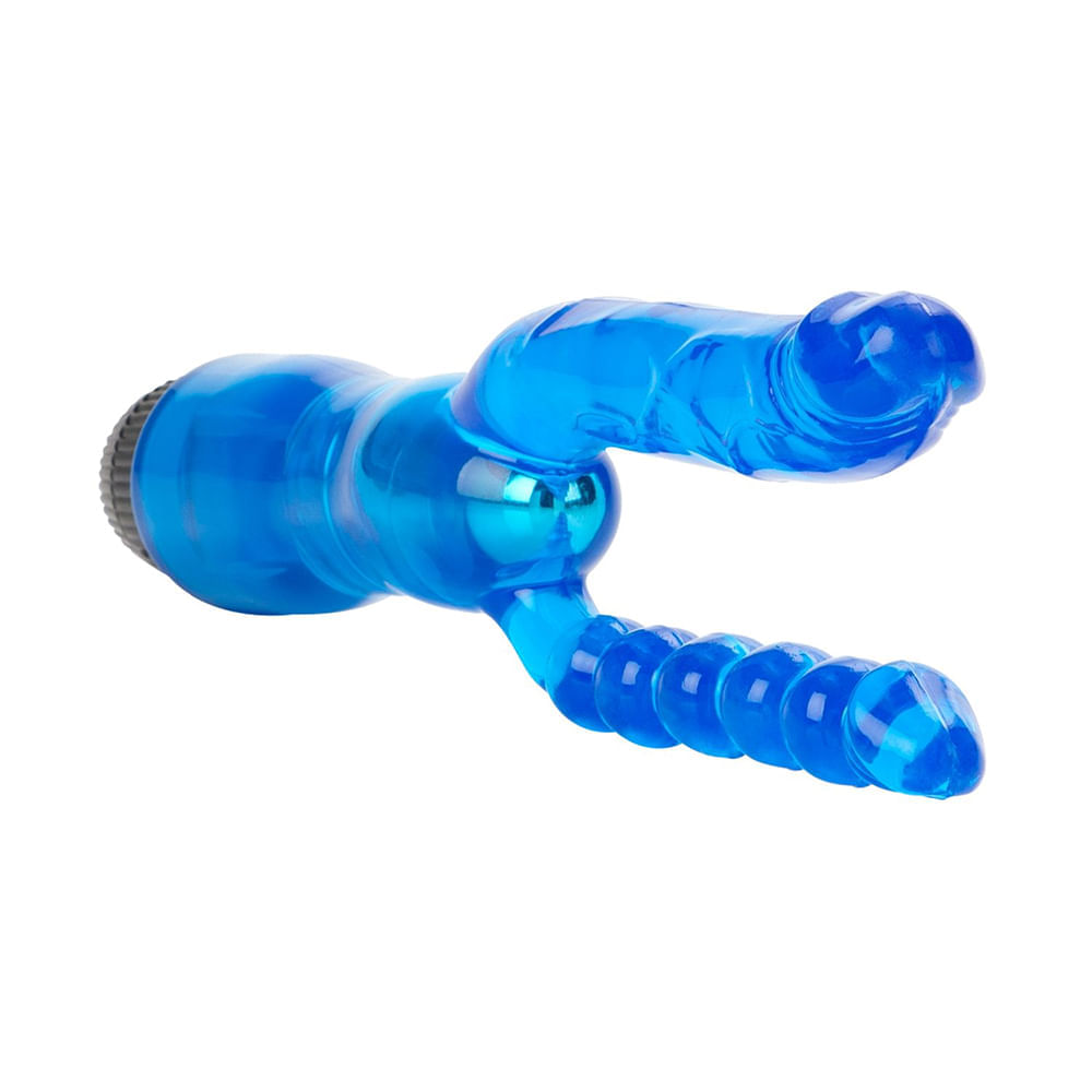 Pênis Vibrador em Jelly com Dupla Penetração