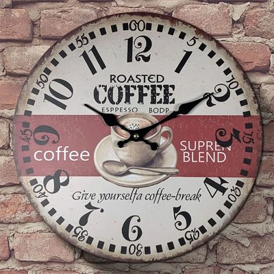 Relógio de Parede Roasted Coffee - 33 cm