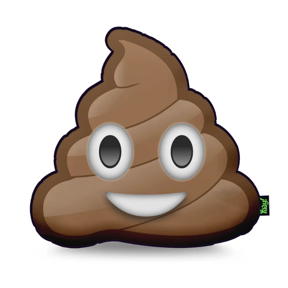 Almofada Emoji Cocozinho Poop - 40 x 40 cm